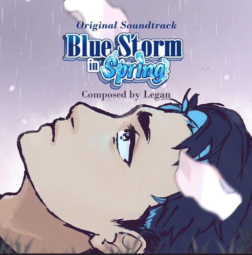 Album Cover Illustration for Blue Storm in Spring's Original Soundtrack (2026) Album Cover Illustration for Blue Storm in Spring's Original Soundtrack (2026)