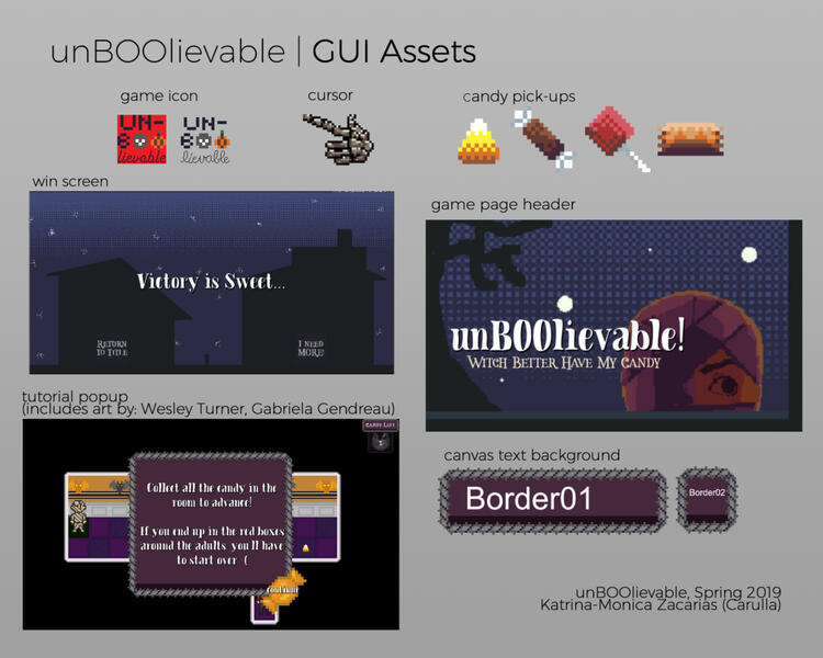 unBOOlievable GUI Assets (pixel)