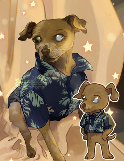 COMMISSION - Pet illustration 2026