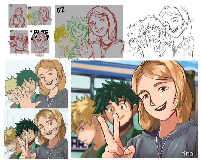 Illustration Progress - Fanart Commission